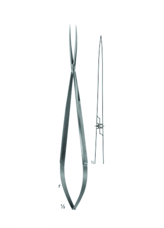 Micro Forceps, Ligature Forceps (Light Patterns) Bayonet - Shaped