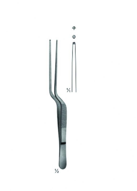 Forceps, Bayonet - Shaped, Angular